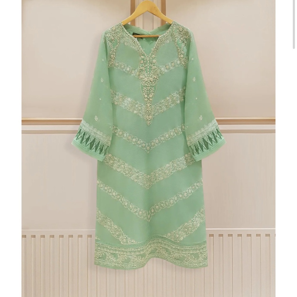 Original Aghanoor PURE COTTON NET HAND EMBROIDERED SHIRT AND PANTS